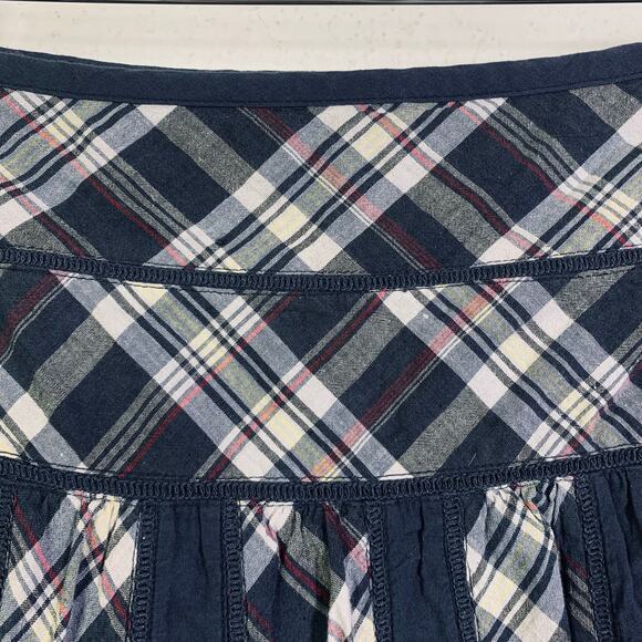 AMERICAN EAGLE OUTFITTERS Skirt 10 Mini Plaid Side Zip Academia Preppy Gilmore - Picture 3 of 11